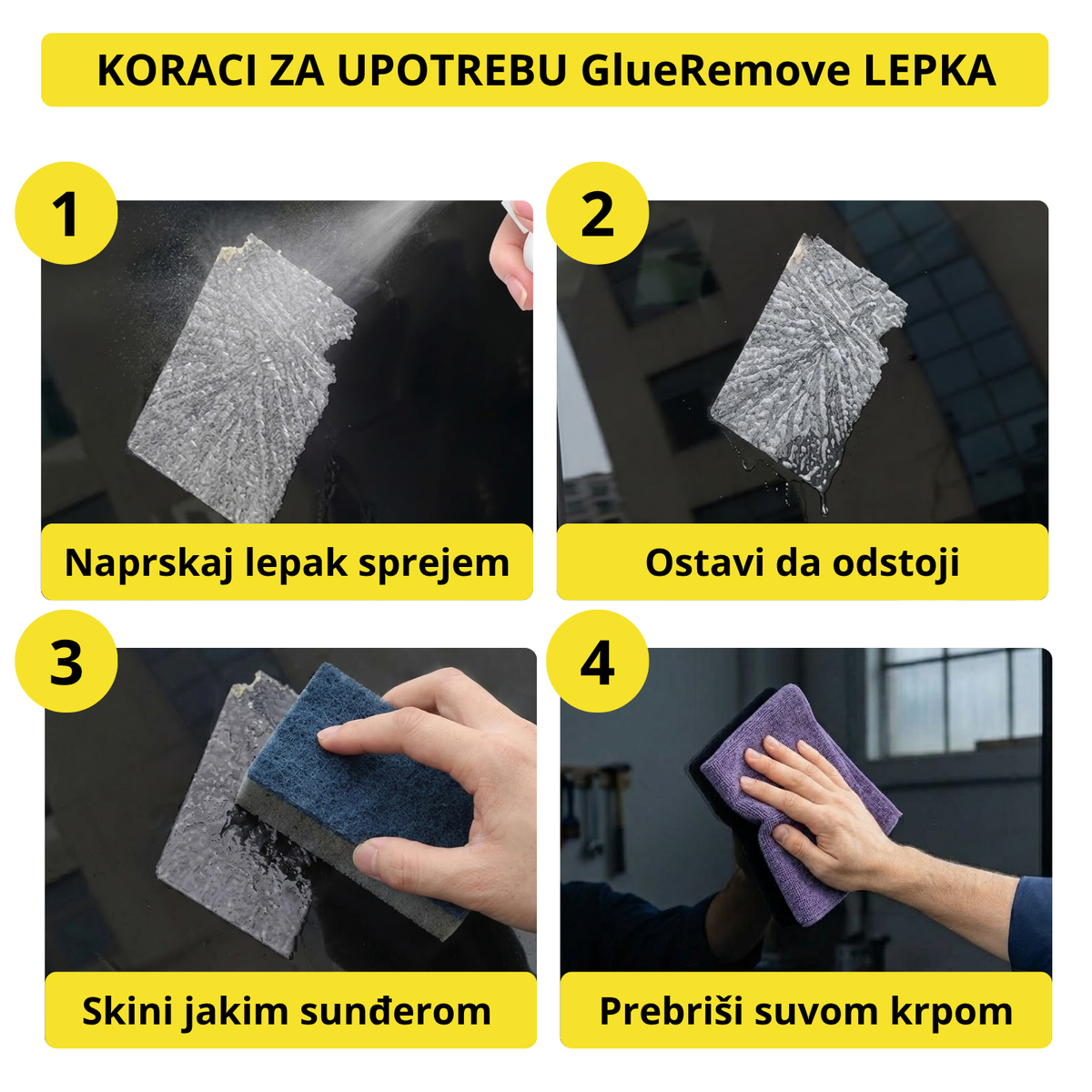 GlueRemove -  Sprej za uklanjanje lepka i nalepnica (500ml+500ml)