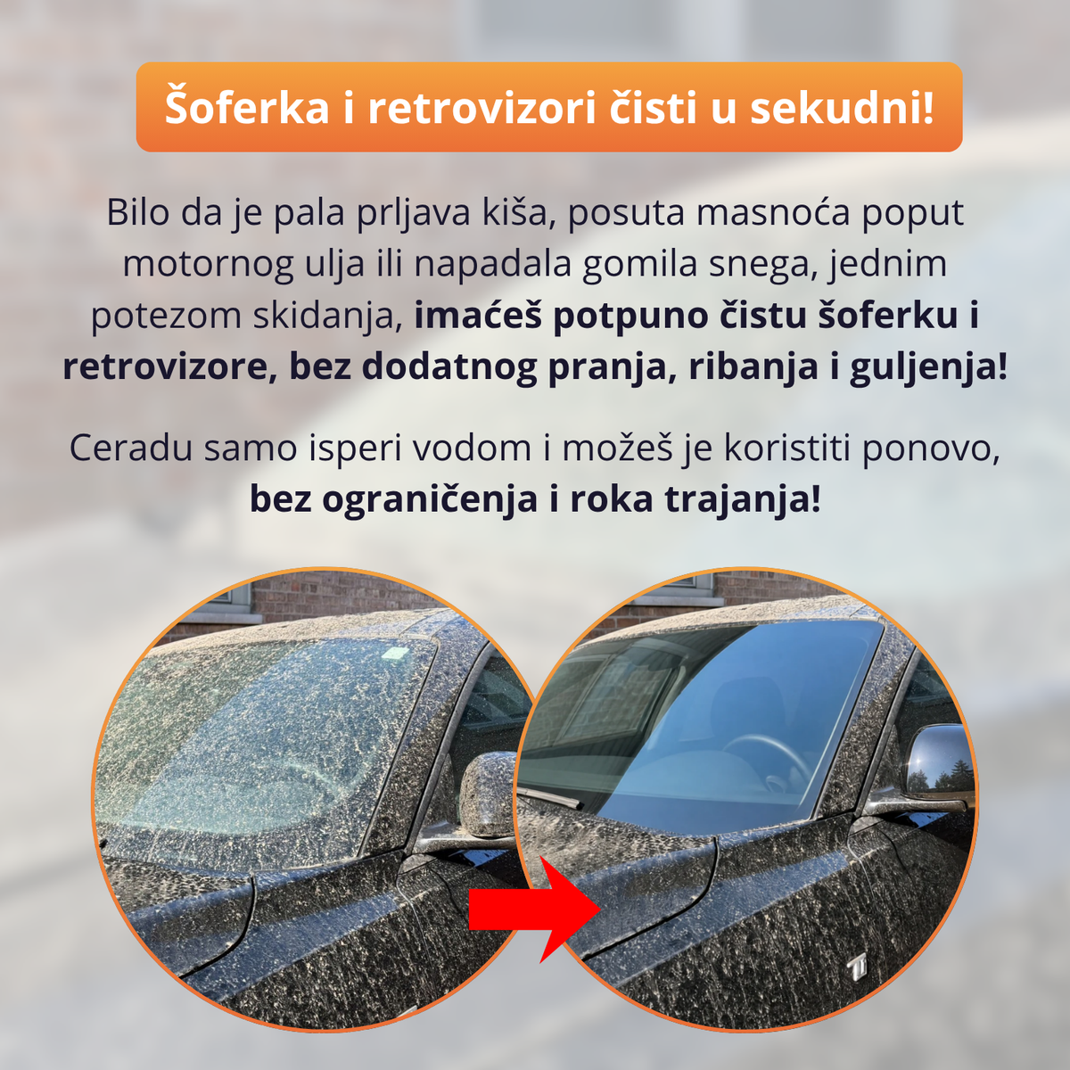 CarGuard - Cerada sa 5 nivoa zaštite šoferšajbne